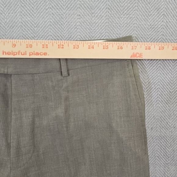 Hugo Boss Pants Men's 34x32 Gray 100% Virgin Wool Made in USA Pasolini/Movie - Picture 3 of 16